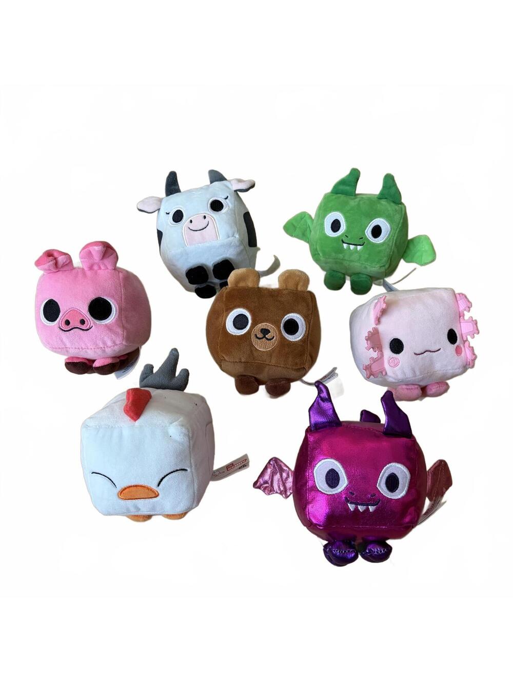 Roblox Pet Simulator x Plush 4" Collectible Metallic Mixed Lot of 7